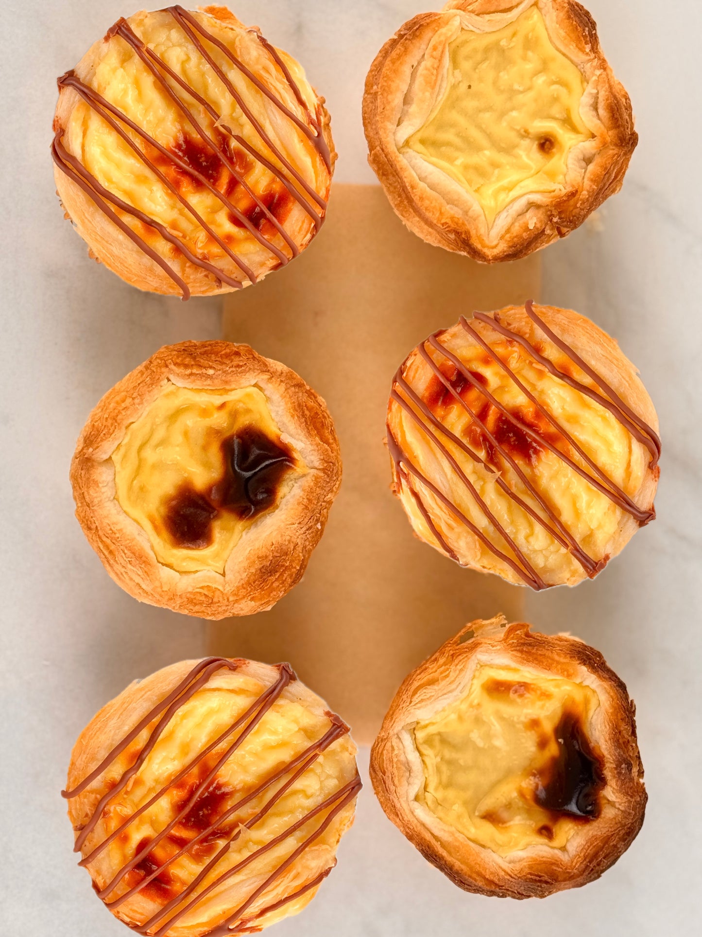 Classic & Chocolate Hazelnut Pasteis de Nata Duo