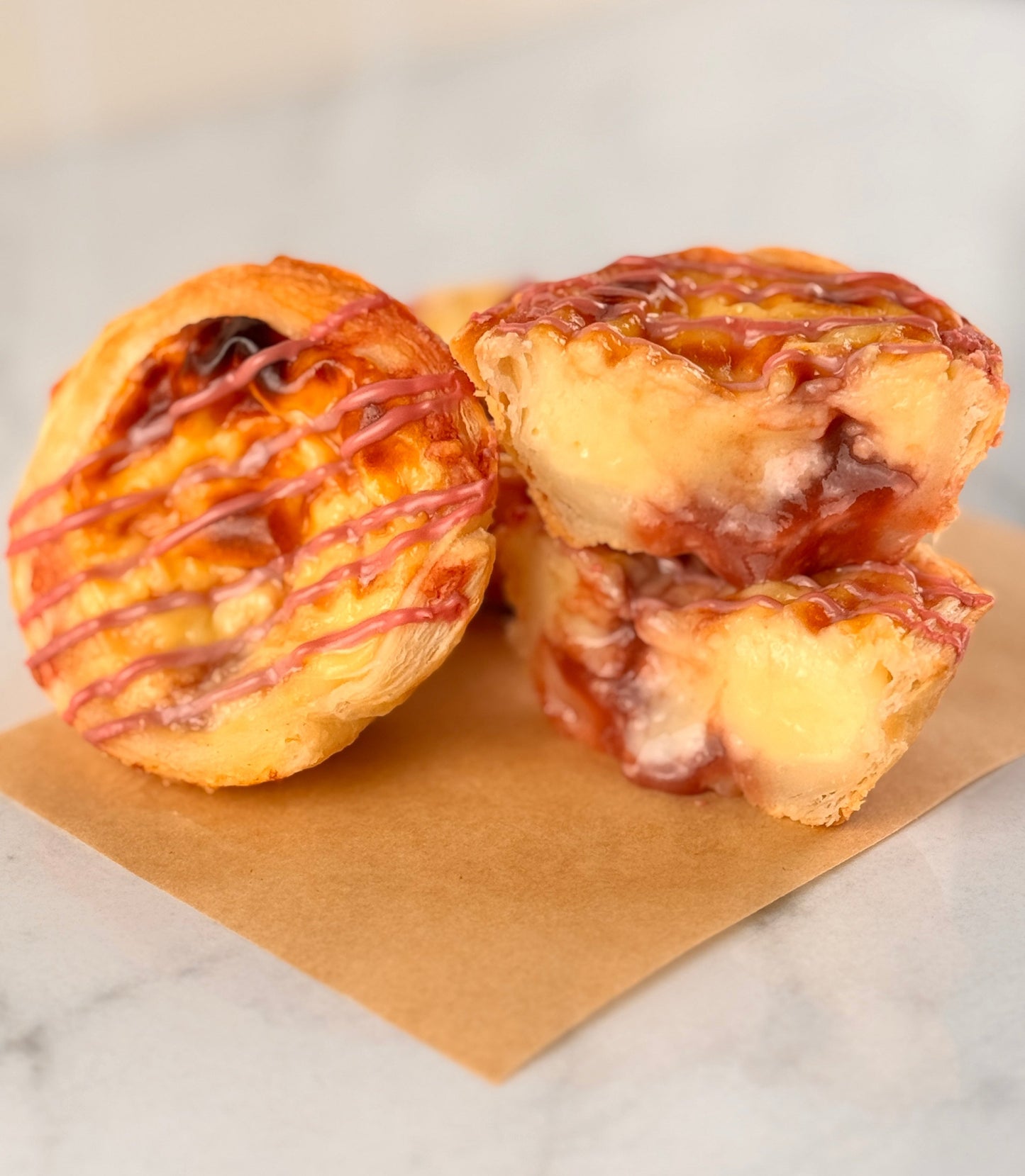 Strawberry Pasteis de Nata